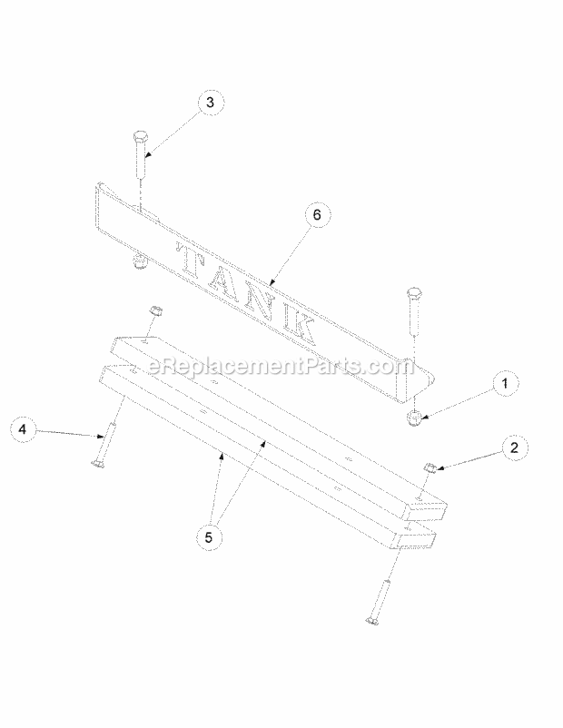 Rear Bumper Diagram and Parts List for M72-GN33 53CB5FJZ750-33HP-OHV Cub Cadet Lawn Tractor